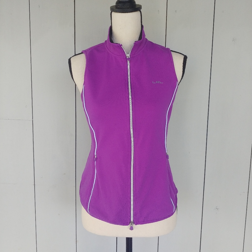 LAUREN RALPH LAUREN | Purple Active Zip Up Vest